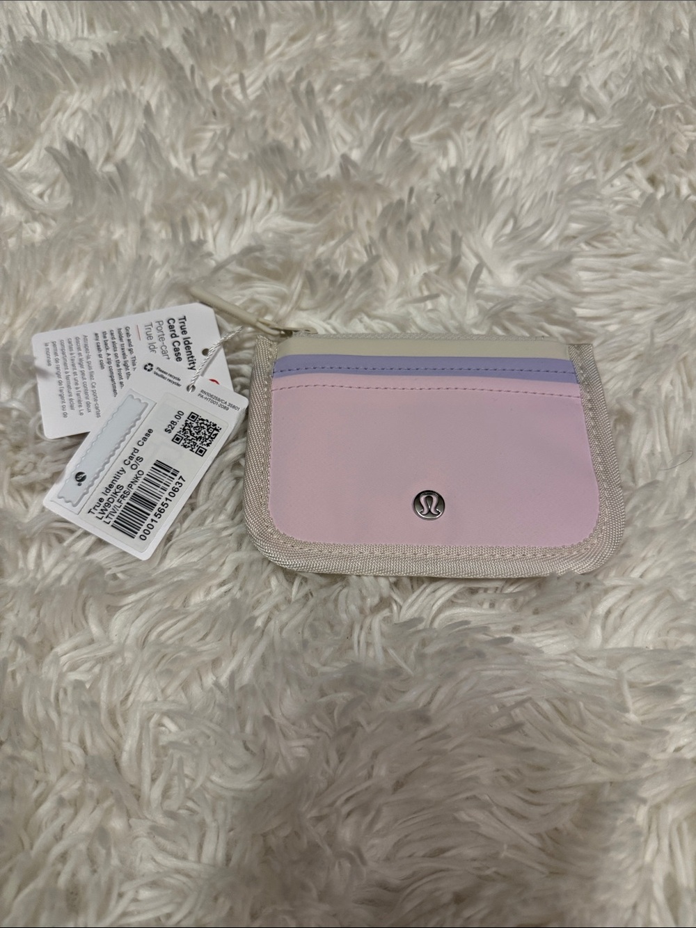Lululemon Pastel Card Wallet - Pink & Lavender